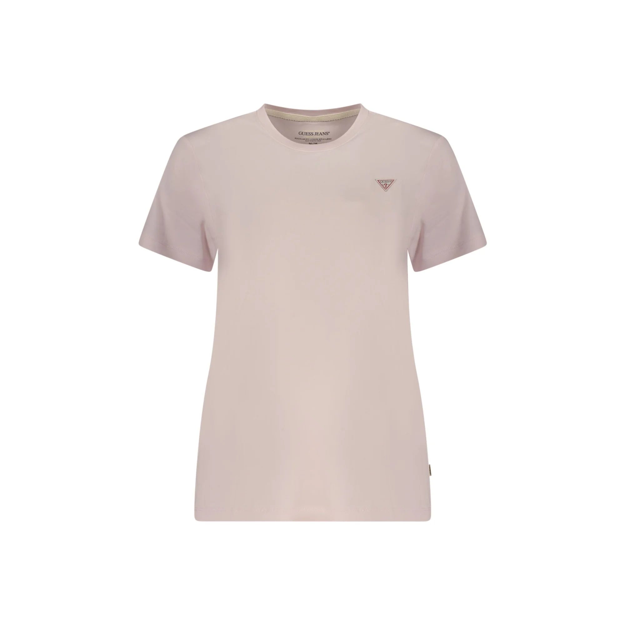 GUESS JEANS T-SHIRT MANICHE CORTE DONNA ROSA